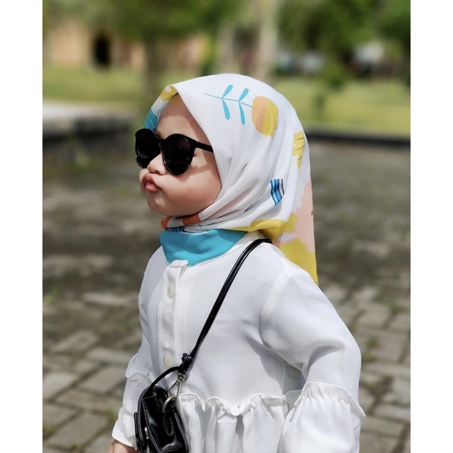 VOAL PRINTING INSTANT ANAK MOTIF ALPACA RAINBOW / HIJAB INSTANT ANAK MOTIF LUCU / HIJAB ANAK PRINTING / HIJAB INSTANT ANAK