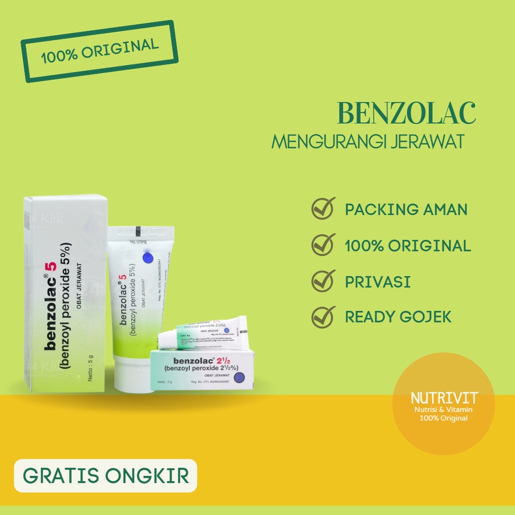 Benzolac cream obat jerawat