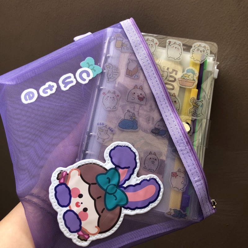 

Pouch jaring penyimpanan Binder A6