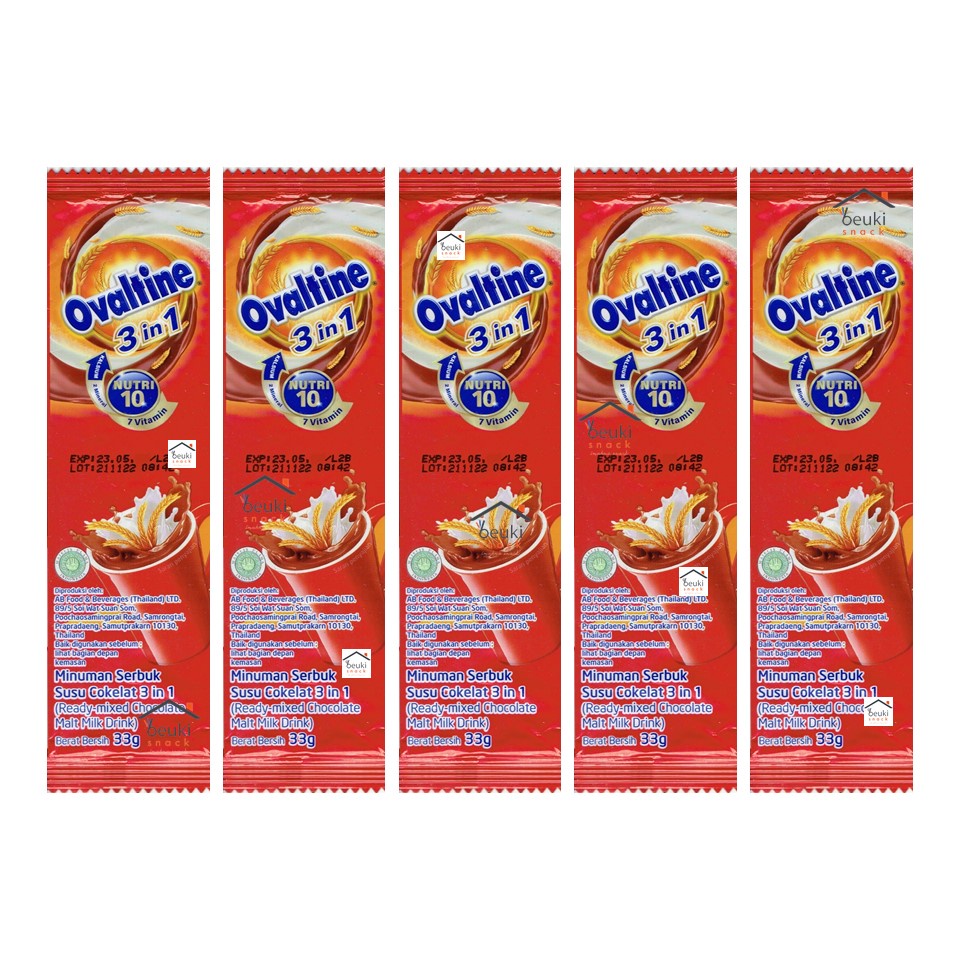 

5PCS Ovaltine 3in1 Kemasan Stick Minuman Serbuk Susu Cokelat