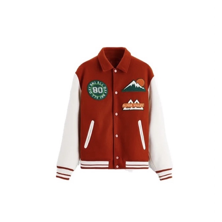 VARSITY ZARA ALPINE VALLEY / JACKET ZARA MONTAIN EDISI TERBATAS