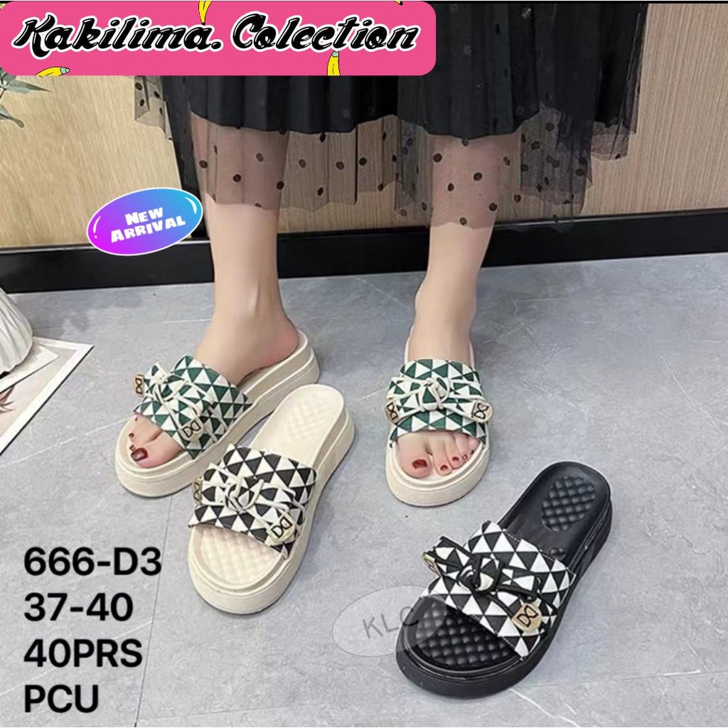 Balance 666-D5/ sandal wedges karet jelly wanita