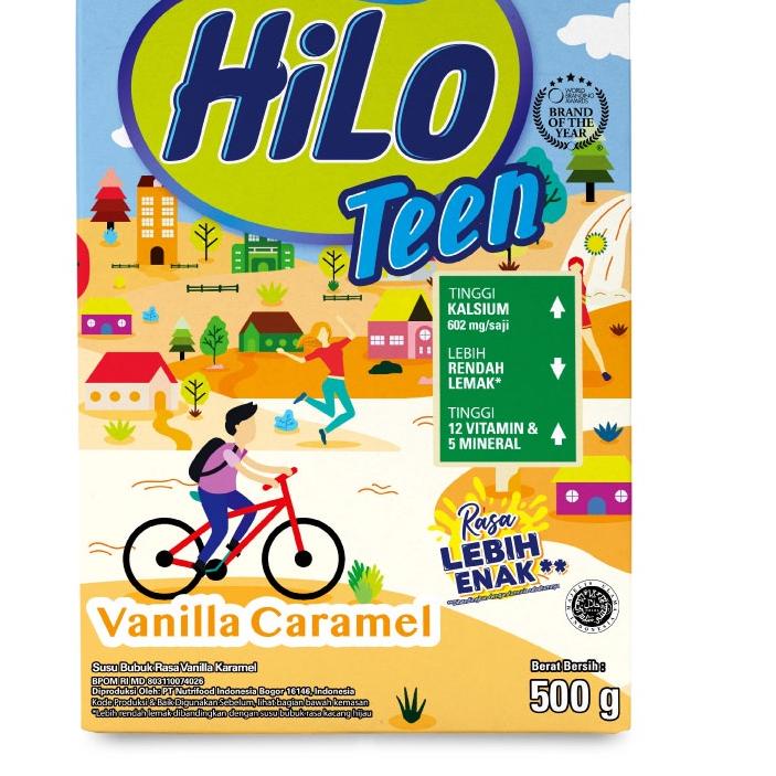 

STAR Hilo Teen Vanilla Caramel 500 gram - Susu Tinggi Kalsium Rendah Lemak