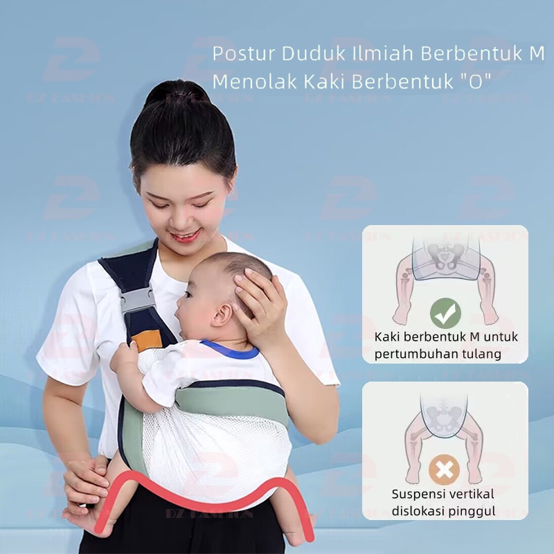 Gendongan Bayi Baby M Shape Samping  0-3 Tahun Gendongan Bayi 2 in 1 Multifungsi Depan Instan Geos Busa Gen BD
