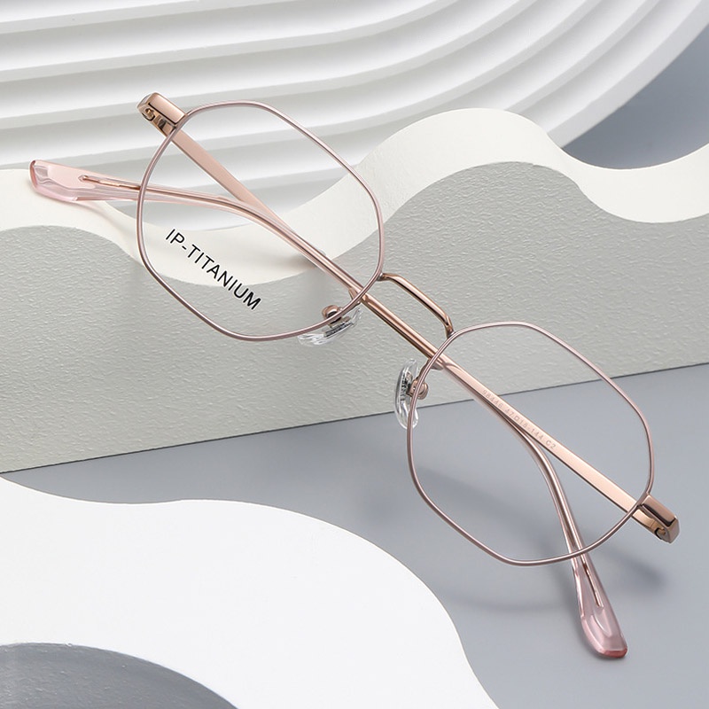 Kacamata Retro Titanium Eyeglasses Kacamata Komputer Nyaman Untuk Pria Dan Wanita