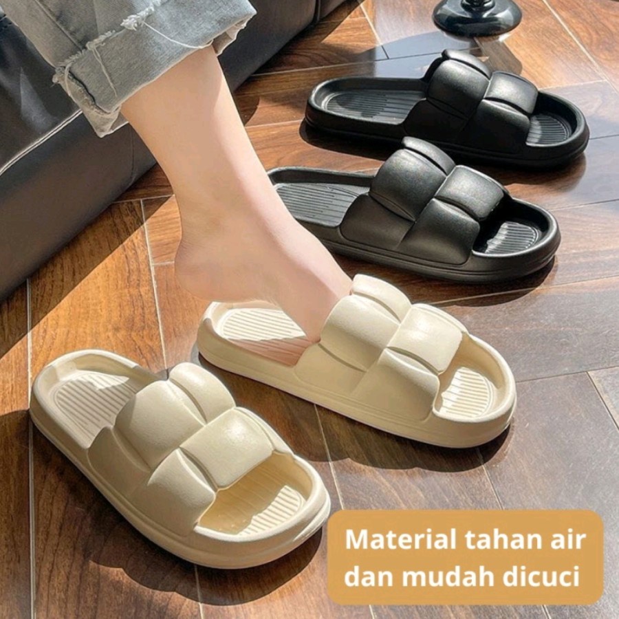 EM Sandal rumah jelly wanita sendal karet empuk anti slip MURAH