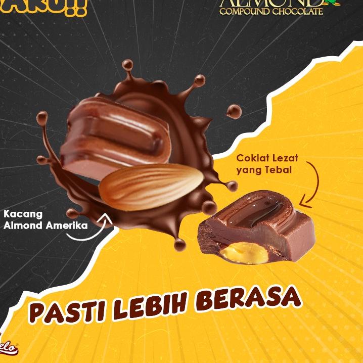 

7.7 Terlaris Tobelo Coklat Almond Compound Chocolate Toples isi 30pcs