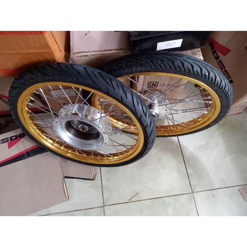 velg Jari jari ring 17  Honda beat, Scoopy, Genio dan spacy plus ban siap pasang