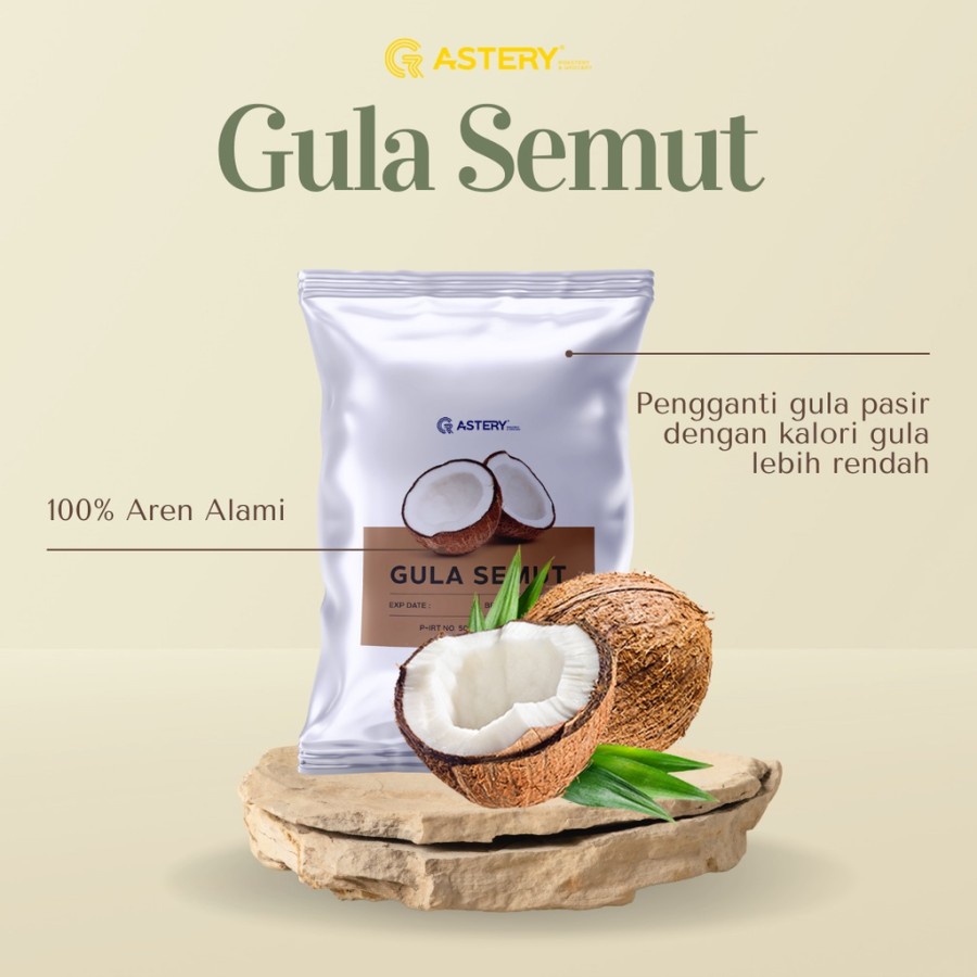 

Astery - 1Kg - Gula Semut - Gula Nira Asli 100% - Gula Aren - Gula Aren Original