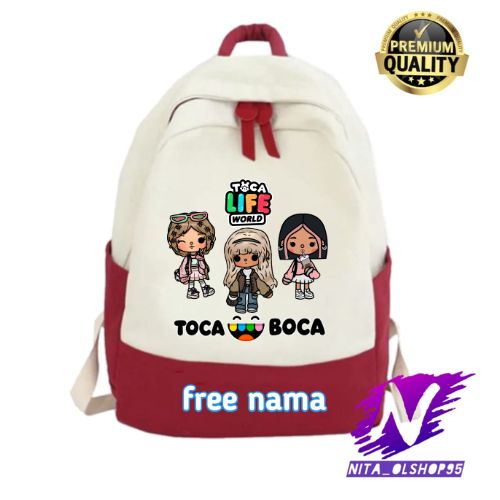 tas ransel sekolah anak toca boca game toca world life