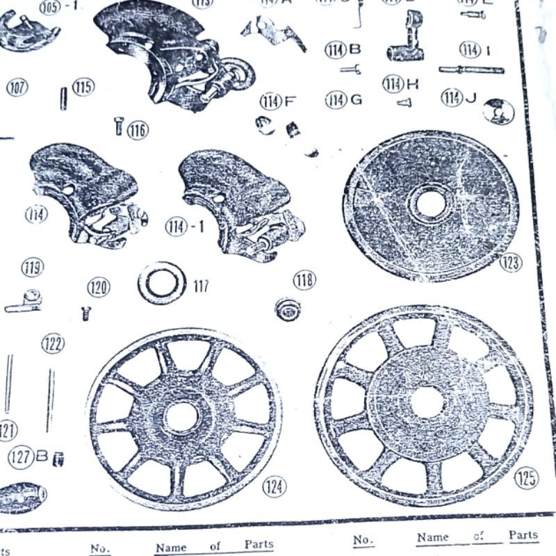 P/N 125 Pulley / Poli / Poly Mesin Jahit Hitam / Tradisional (Besar)