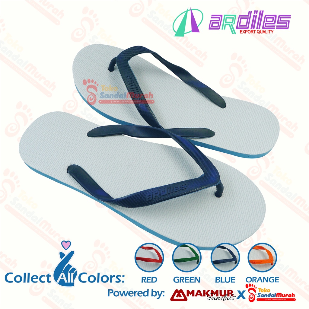 Toko Sendal Murah - Sandal Jepit Ardiles Model Klasik / Sandal Jepit Ardiles Uk 6 - 12 / Sandal Jepit Tali Warna - Warni / Sandal Jepit Nyaman Murah [Toko Sendal Murah M 05 Ardiles Lapis]