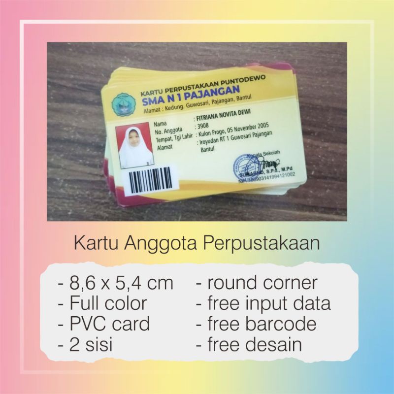 

kartu anggota perpustakaan