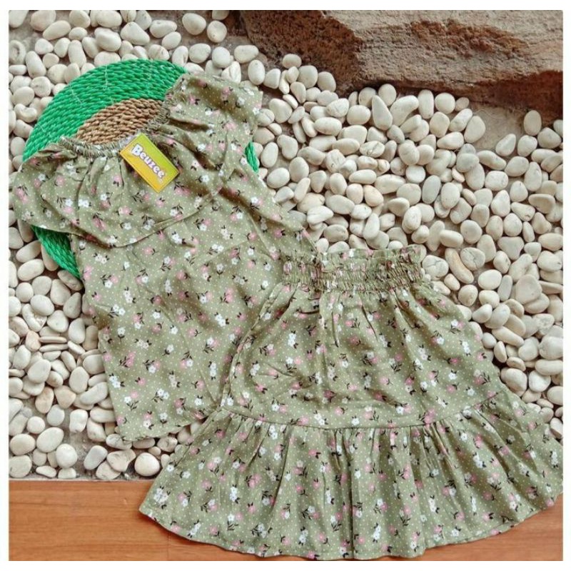 SABRINA SET//SETELAN ANAK PEREMPUAN RAYON