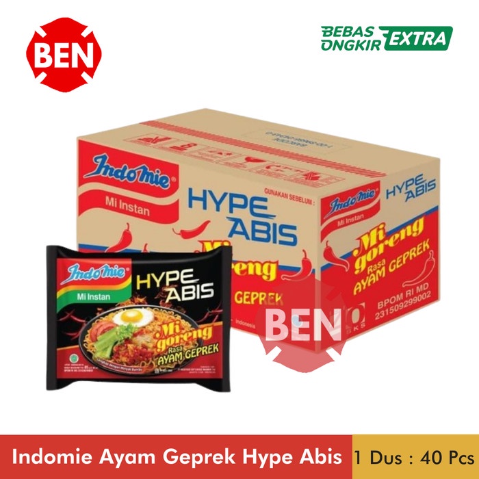 

Indomie Ayam Geprek Hype Abis 1 Dus 40 Bungkus Bks Grosir Murah Promo