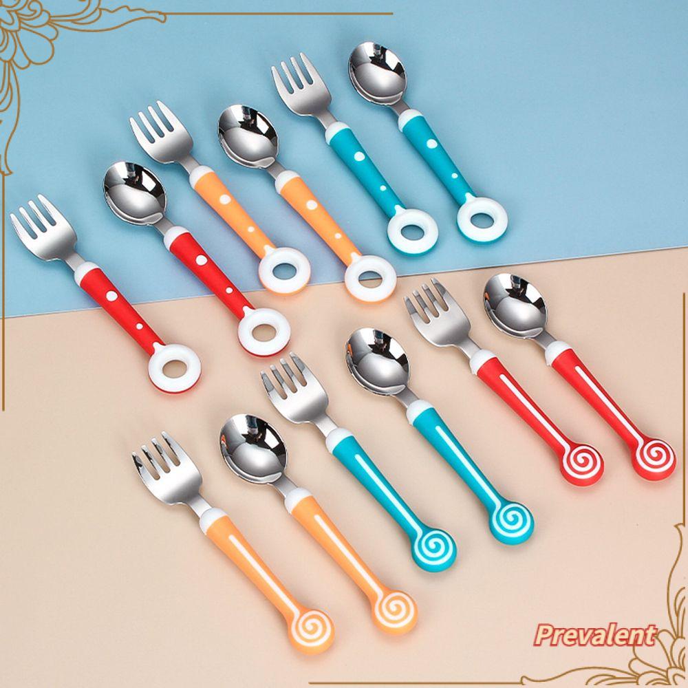 Preva Baby Spoon Fork Baby Gadgets Stainless Steel Set Peralatan Makan Sendok Garpu Set