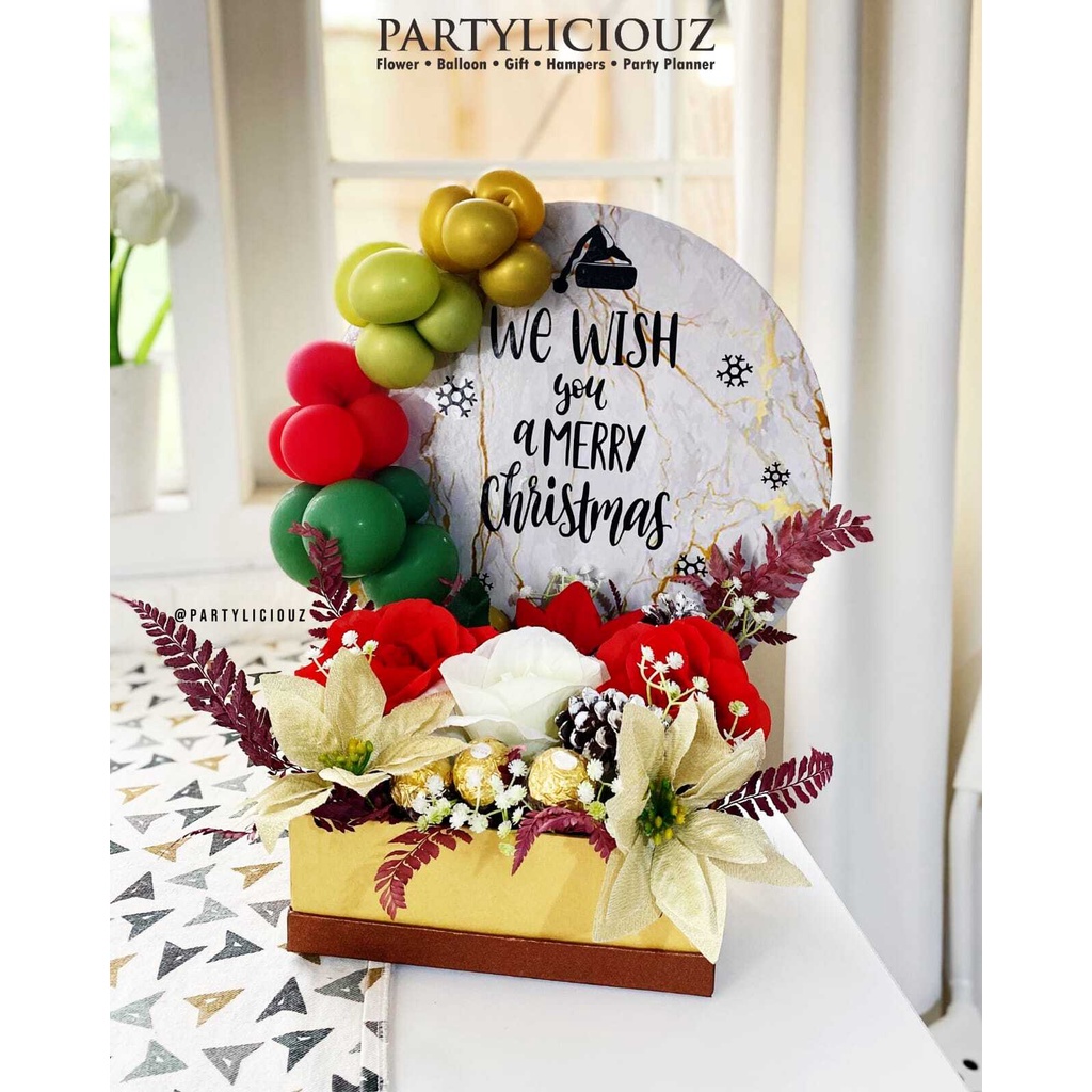 MINI CHOCO MARBLE CHRISTMAS/ SNACK NATAL/ BUNGA NATAL/ HAMPERS NATAL/KADO NATAL/ HADIAH NATAL