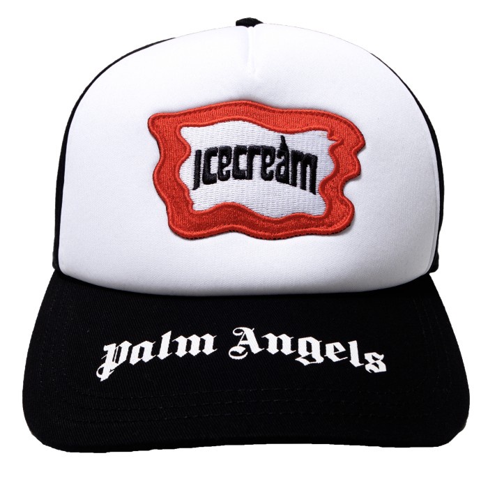 Palm Angels x Ice Cream Black & White Logo Baseball Cap (100% Authentic)