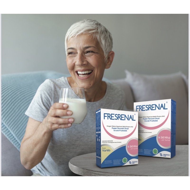 Fresrenal 183 gram ( susu nutrisi lengkap gagal ginjal hemodialisa )
