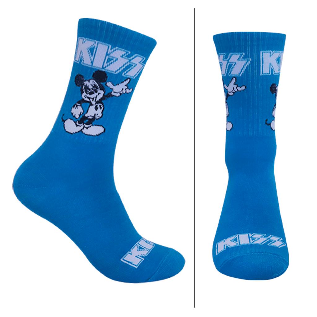 Kaos Kaki Motif Kiss Biru ( B25 )