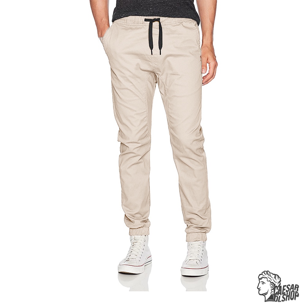 Caesar Olshop - Celana Jogger Slimfit Premium - Caserta - Cream