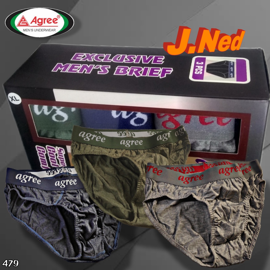 J479 Celana Dalam Pria Cd Pria Agree Exclusive Men's Brief HRG PER 1 PCS