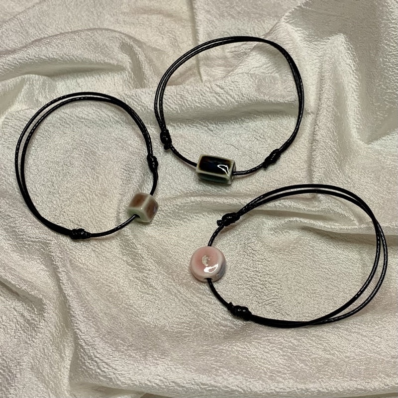 Gelang tali tipis keramik / gelang tali / gelang couple / gelang keramik / gelang etnik