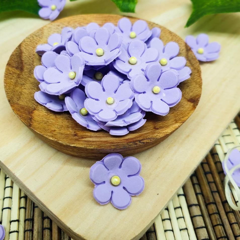 

₴ GUMPASTE - BUNGA ICING - MINI GUM PASTE FLOWER - HIASAN CAKE BUNGA KECIL WARNA WARNI と