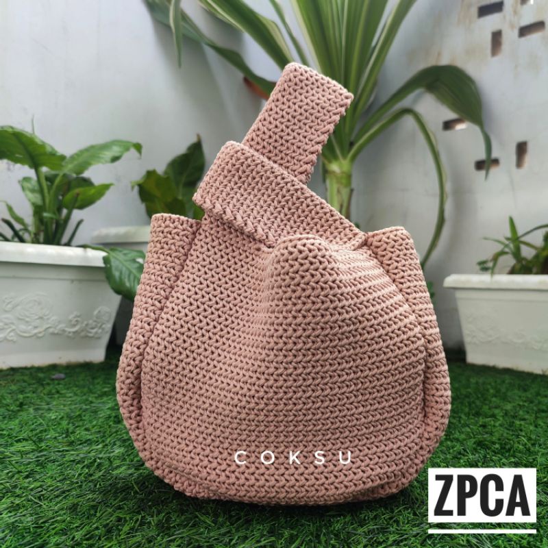 Tas Rajut Knot Bag Tas Pesta  Tas Jinjing Kekinian