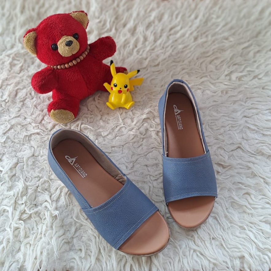 M6SB10 / Sepatu Kulit Wedges Tamara / SandalKulit Garut / Sandal Wanita / Papirut