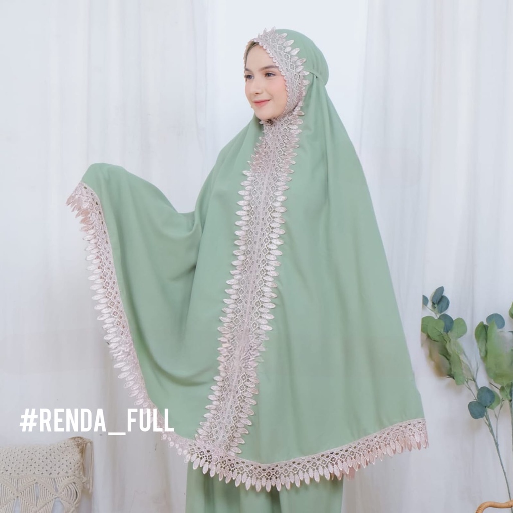 MUKENA DEWASA RENDA FULL mukena renda mewah