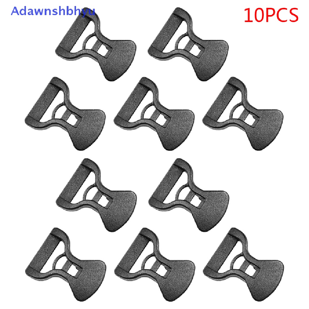 Adhyu 10Pcs Camping Awning Tent Guyline Runner Garis Cowok Stopper Tali Cord Pengencang ID