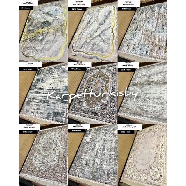Karpet import Turki aesthetic original size 200x300 made in turki