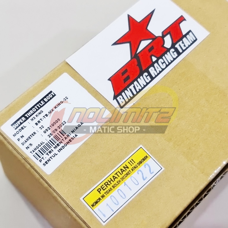 Throttle Body BRT Racing TB 32mm MX King Vixion NVA NVL R15 Xabre