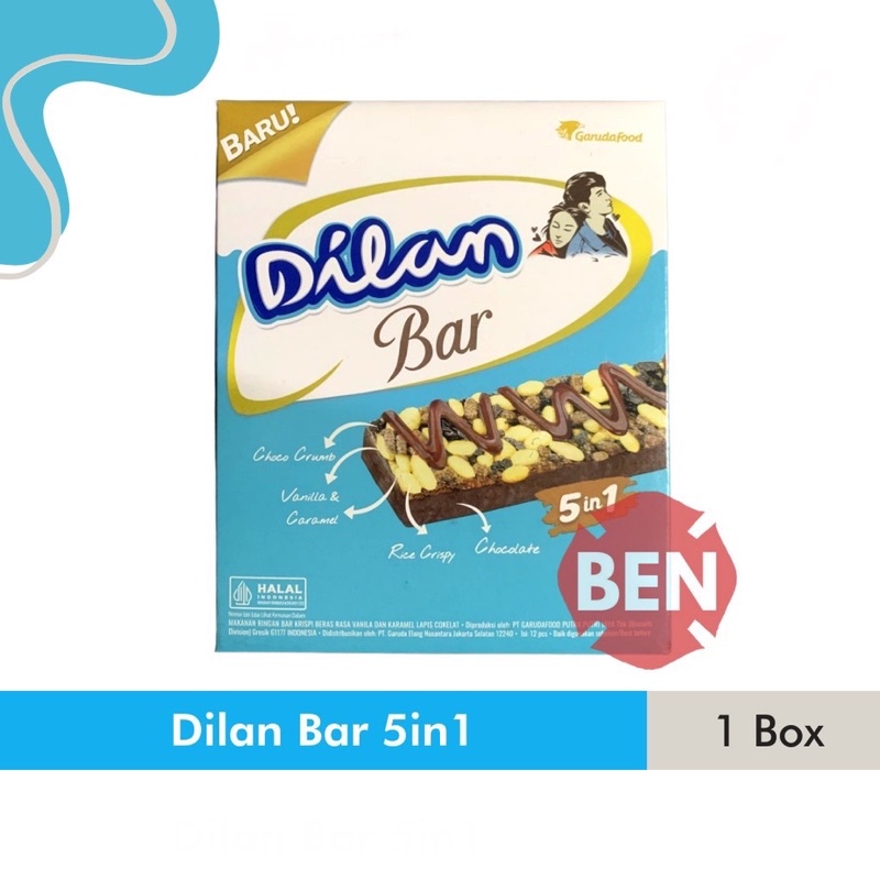 

Dilan BAR 5in1 Cokelat Krispi Karamel PACK (isi 12 pcs)