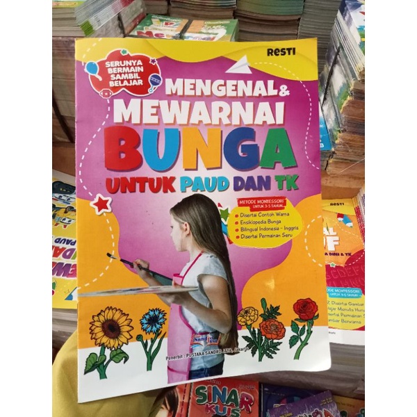 Jual Buku Anak Mengenal Dan Mewarnai Bunga | Shopee Indonesia