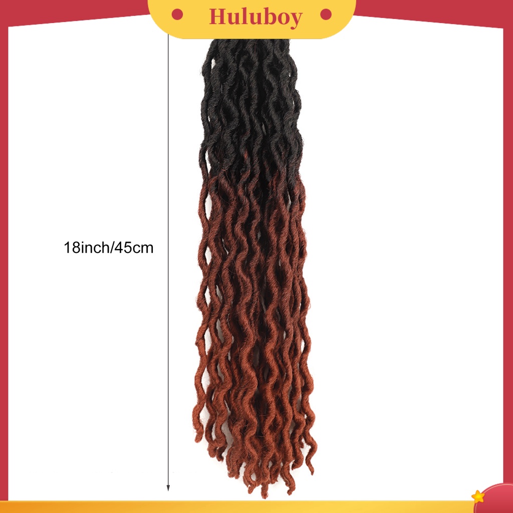 Wig Rambut Kepang Keriting Gimbal Tebal Warna Hitam Untuk Wanita