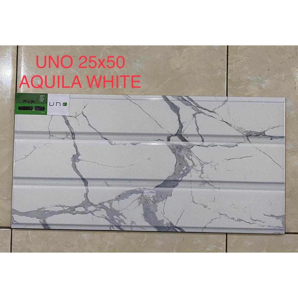 Keramik Uno 25x50 Aquila White - Kilat