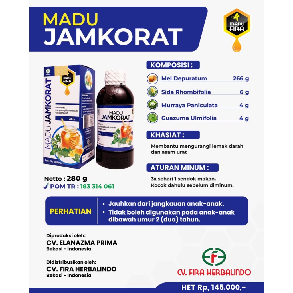 

Madu Jamkorat Original Bisa Cod Bpom Halal Turunkan Kolestrol Tinggi Asam Urat Anti Radang Mengurangi Rasa Nyeri Lemak Darah