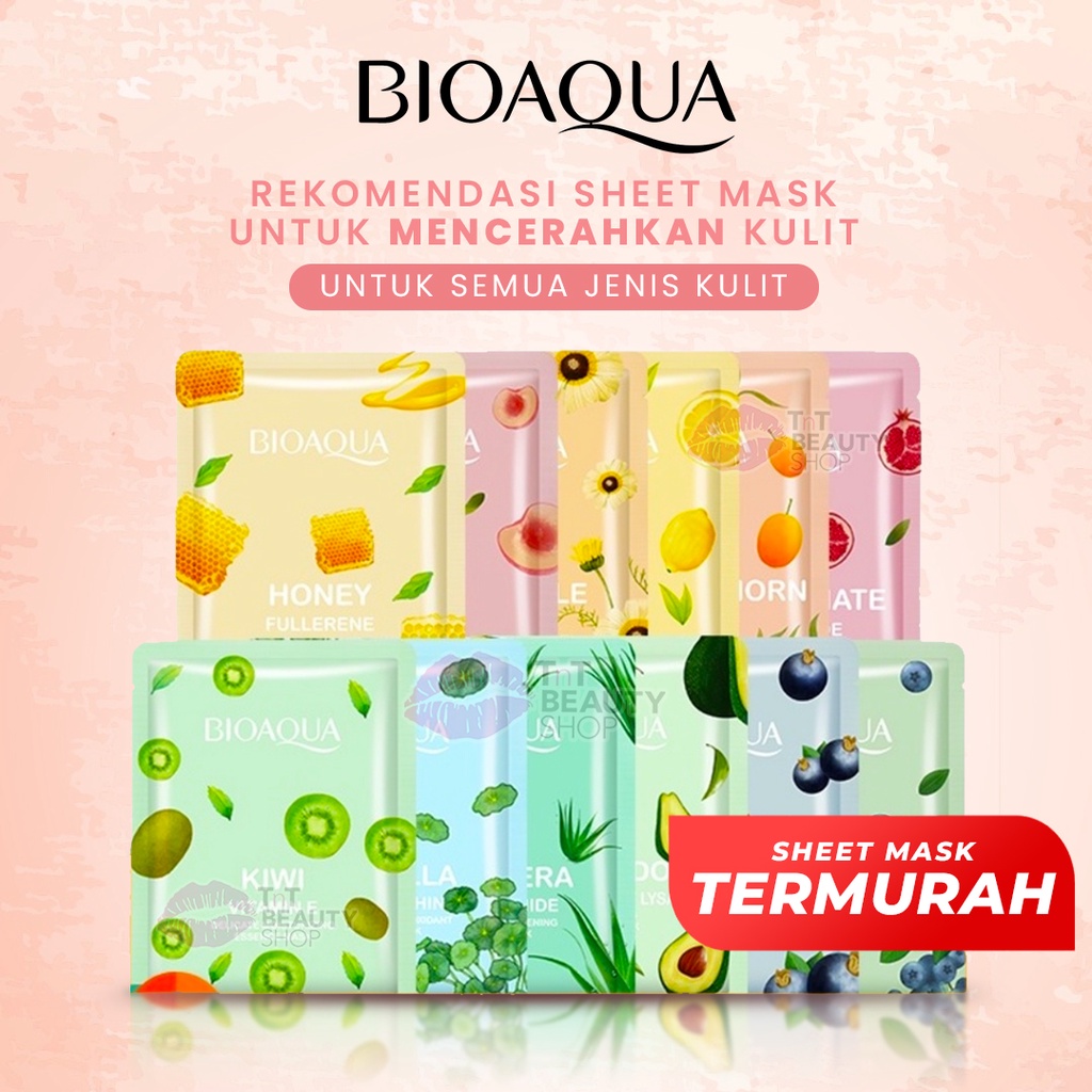 Jual 【BPOM】BIOAQUA Sheet Mask Brightening Moisturizing skin care