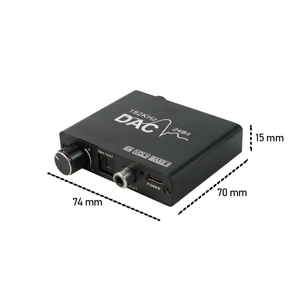 AUKUK Digital Audio Converter DAC Optical Coaxial to Analog RCA - AU340