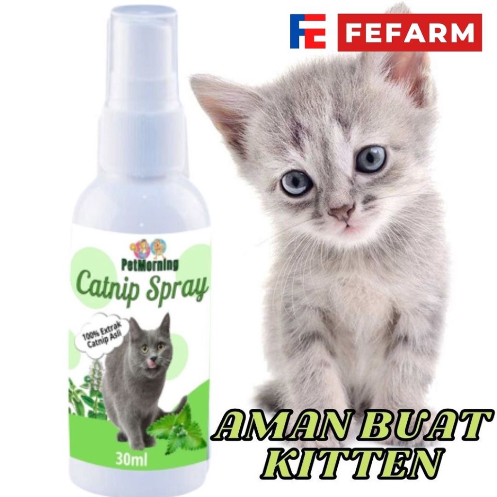 CATNIP SPRAY 30 ML - Catnip Kucing Catnip Cair Cat Mint Penghilang Stress Kucing Cats FEFARM