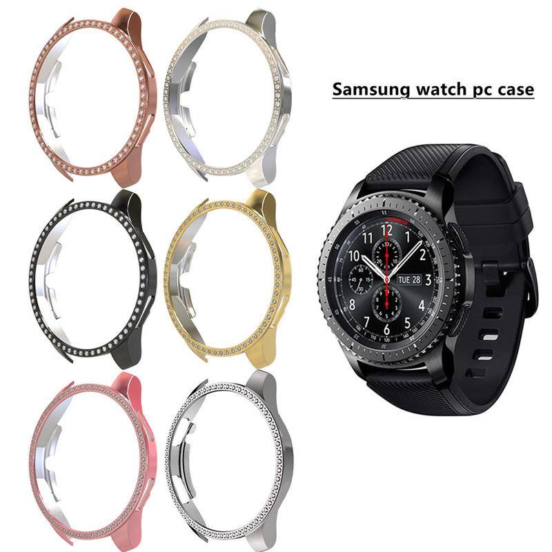 Casing Pelindung PC Untuk Samsung Galaxy Watch 42mm 46mm Diamond Wach Case Untuk Galaxy Gear S3 Watch Cover Smart Watch Aksesoris