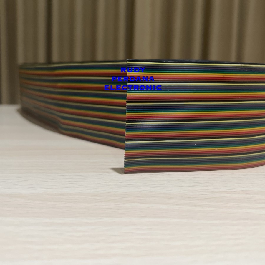 RAINBOW FLAT JUMPER CABLE KABEL PELANGI 60P 60 PIN 60W 60 WATT JALUR