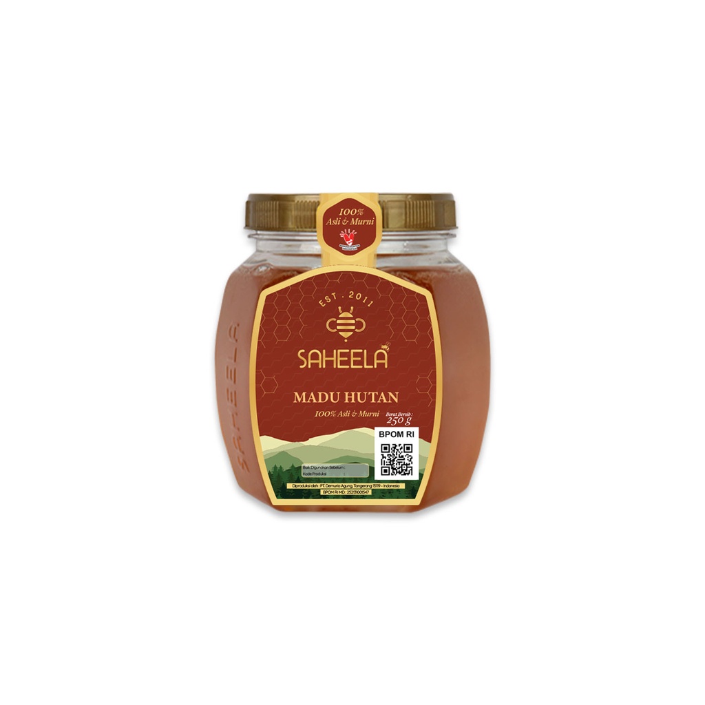 

Madu Hutan Murni Saheela 250gr - Madu Murni Tanpa Campuran 100% madu asli lebah liar hutan