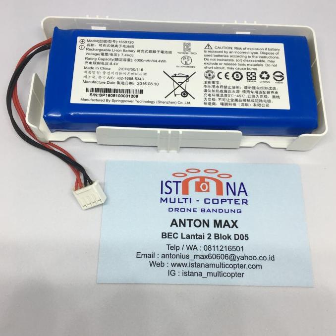 Battery batrai batre remot drone dji phantom 3, 4 pro