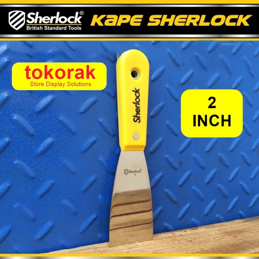 KAPE STAINLESS 2 INCH GAGANG SCRAP PUTTY KNIFE SHERLOCK SCRAPPER SEKRAP