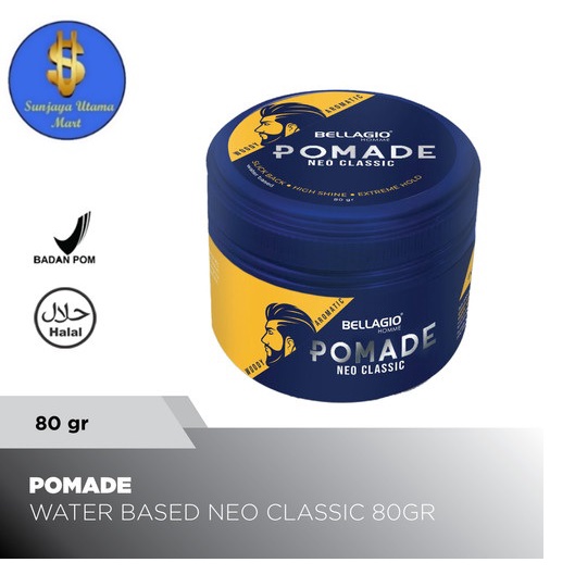 Bellagio Homme Pomade 80g All Variant-Hairstyling Pomade Bellagio