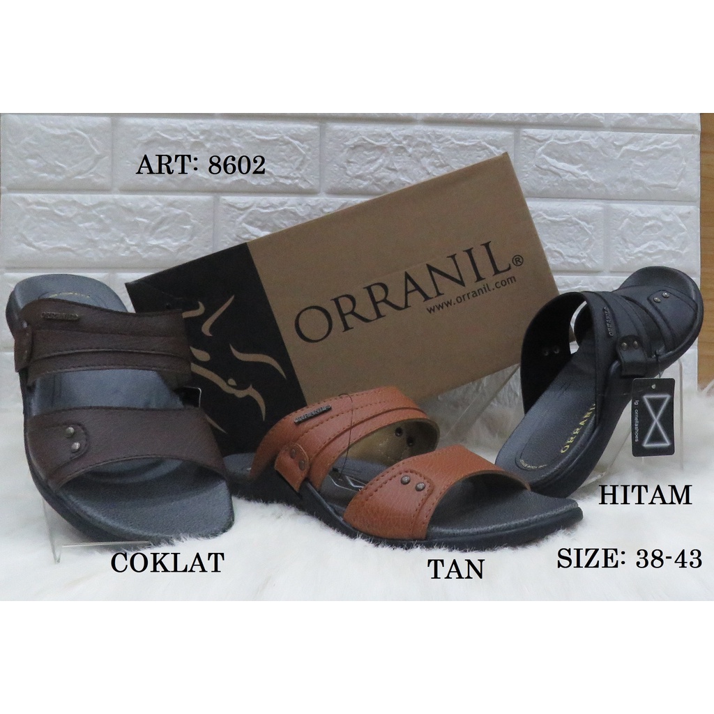 SANDAL PRIA KULIT MEREK ORRANIL ART 8602  PRICE RP 166.900 BRAND ORIGINAL
