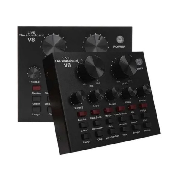 Sound card V8 Mixer SoundCard V8 MIXER Audio USB External Soundcard